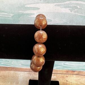 Sparkling Rose Gold Beaded Bracelet